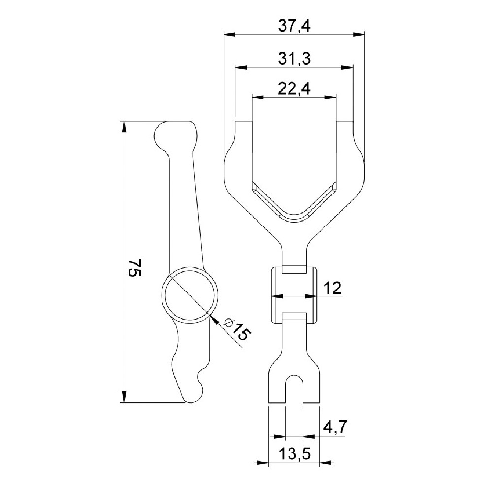 Garfo para Motor de Partida - Unifap - 4.484