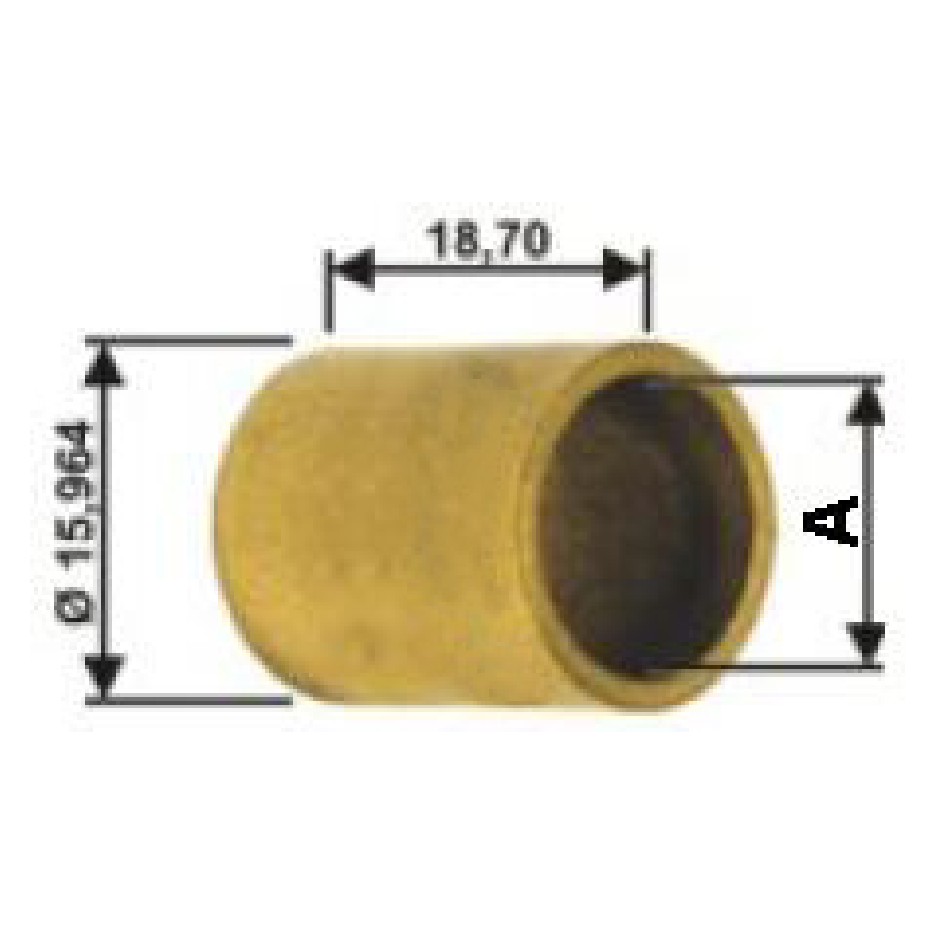 Bucha para Motor de Partida 10 Unidades - Unifap - BC1-0001-00