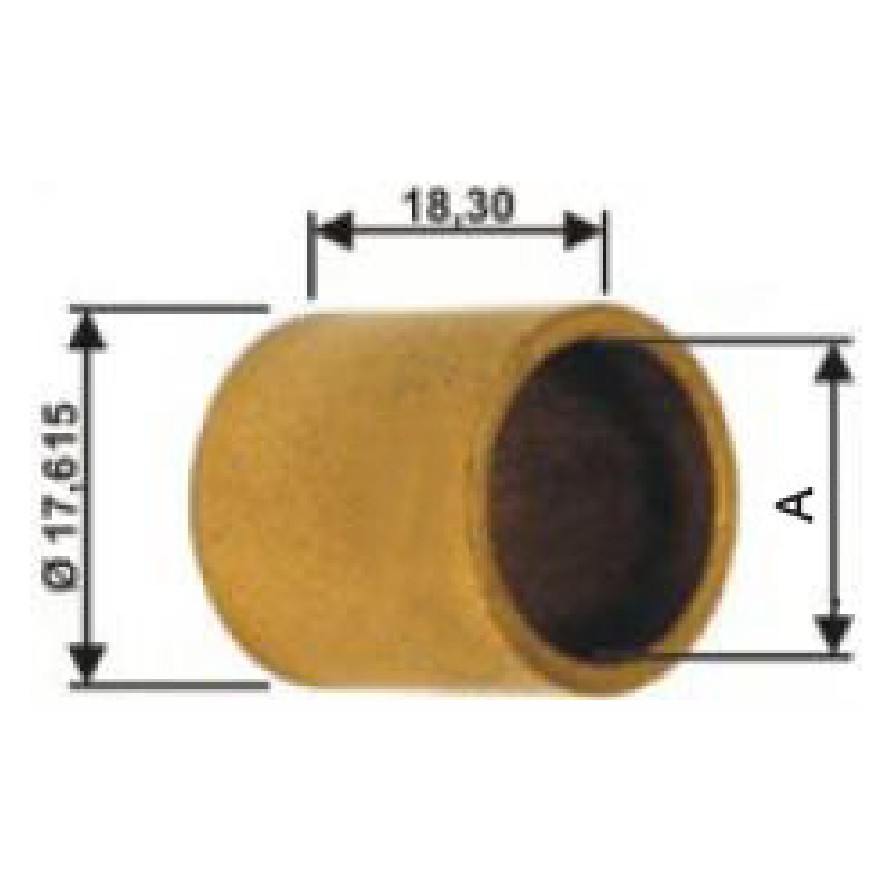 Bucha para Motor de Partida 10 Unidades - Unifap - BC1-0004-00