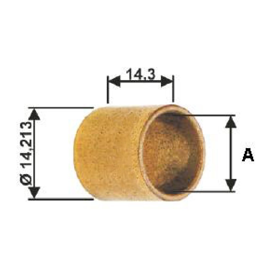 Bucha para Motor de Partida 10 Unidades - Unifap - BC1-0020-03