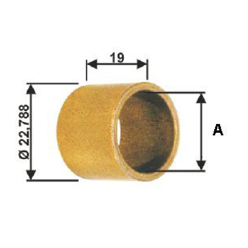 Bucha para Motor de Partida 10 Unidades - Unifap - BC1-0022-02