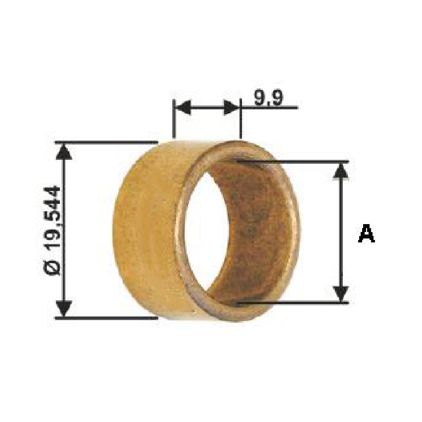 Bucha para Motor de Partida 10 Unidades - Unifap - BC1-0024-03