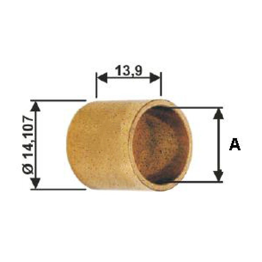 Bucha para Motor de Partida 10 Unidades - Unifap - BC1-0028-03