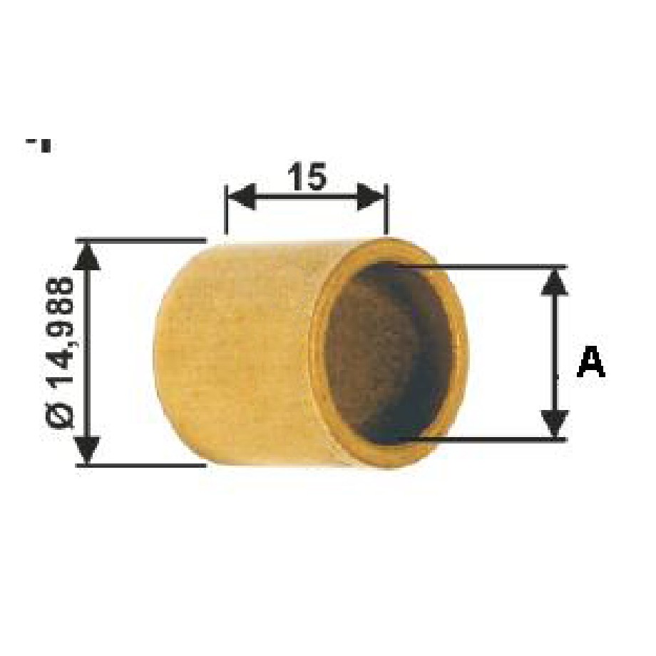 Bucha para Motor de Partida 10 Unidades - Unifap - BC1-0035-02