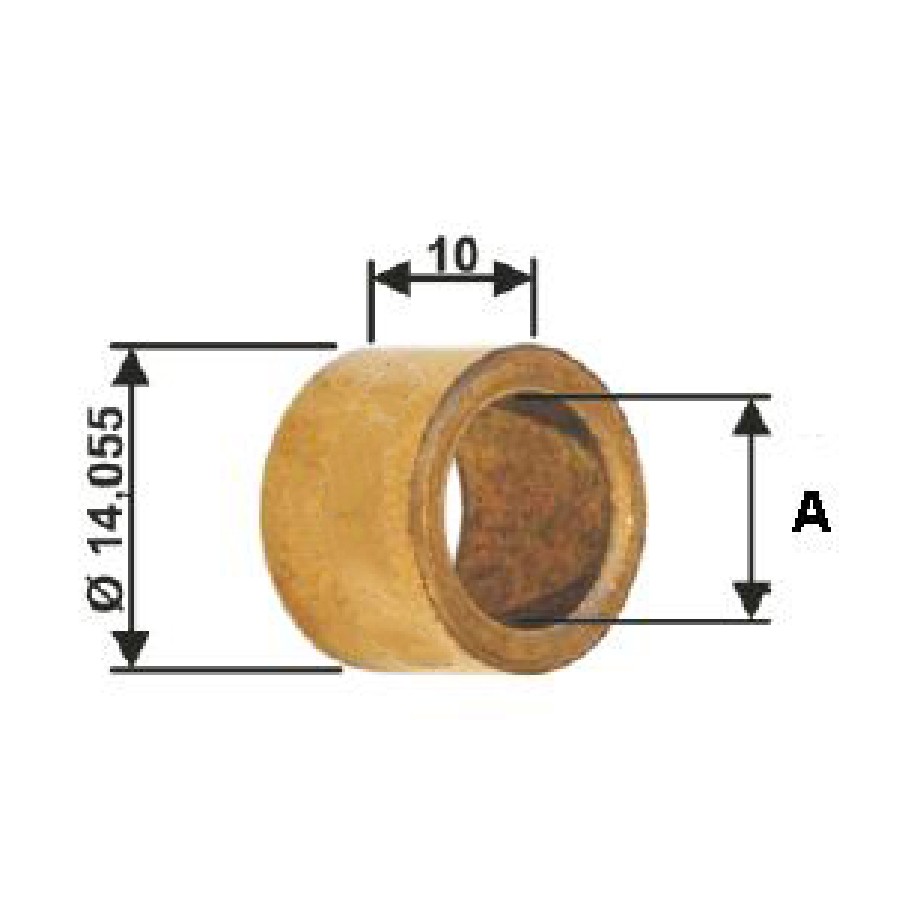 Bucha para Motor de Partida 10 Unidades - Unifap - BC1-0037-00