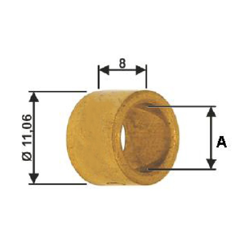 Bucha para Motor de Partida 10 Unidades - Unifap - BC1-0039-02