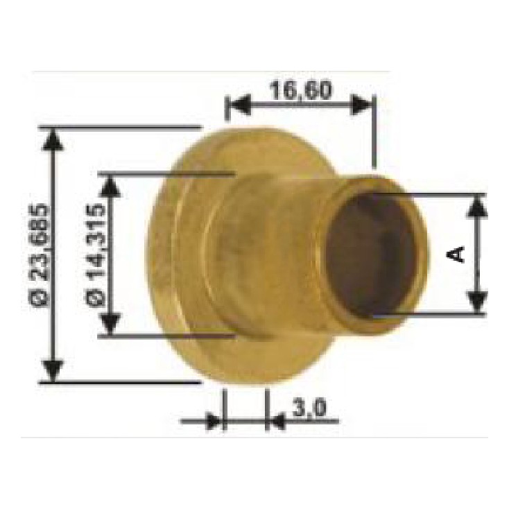 Bucha para Motor de Partida 10 Unidades - Unifap - BC1-0041-00