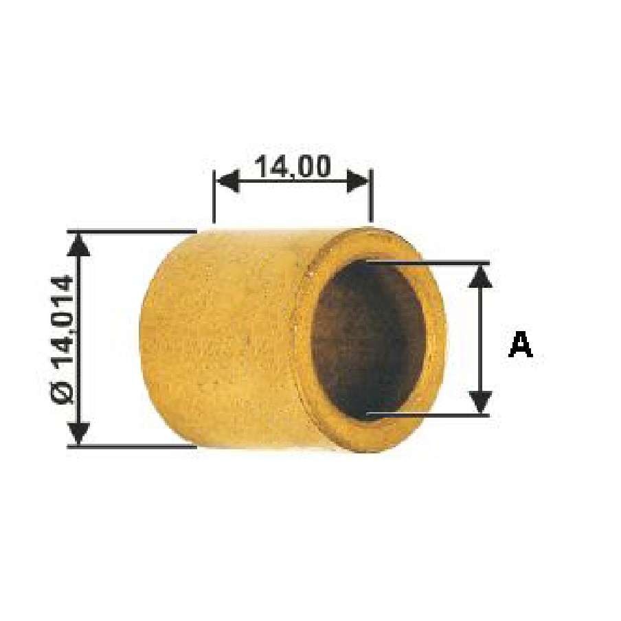 Bucha para Motor de Partida 10 Unidades - Unifap - BC1-0052-02
