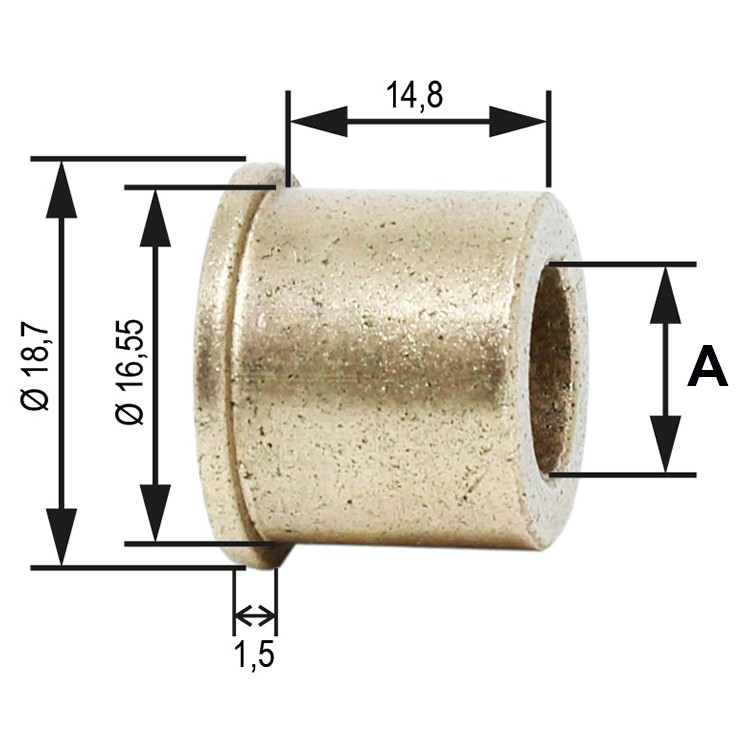 Bucha para Motor de Partida 10 Unidades - Unifap - BC1-0062-03