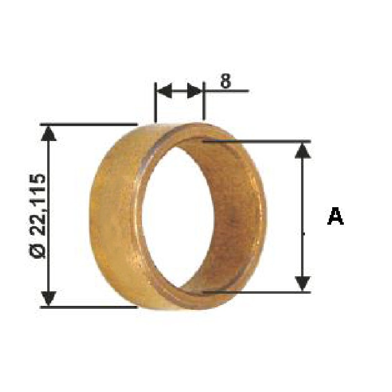 Bucha para Motor de Partida 10 Unidades - Unifap - BC1-0063-02