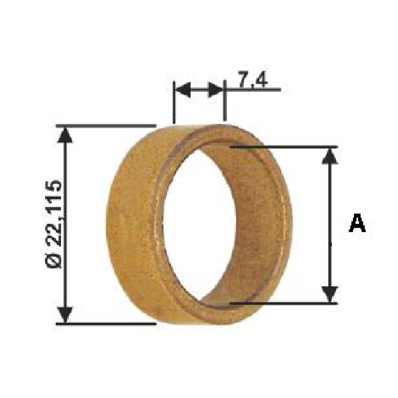 Bucha para Motor de Partida 10 Unidades - Unifap - BC1-0081-00