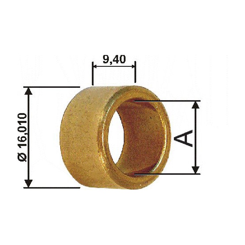 Bucha para Motor de Partida 10 Unidades - Unifap - BC1-0088-00