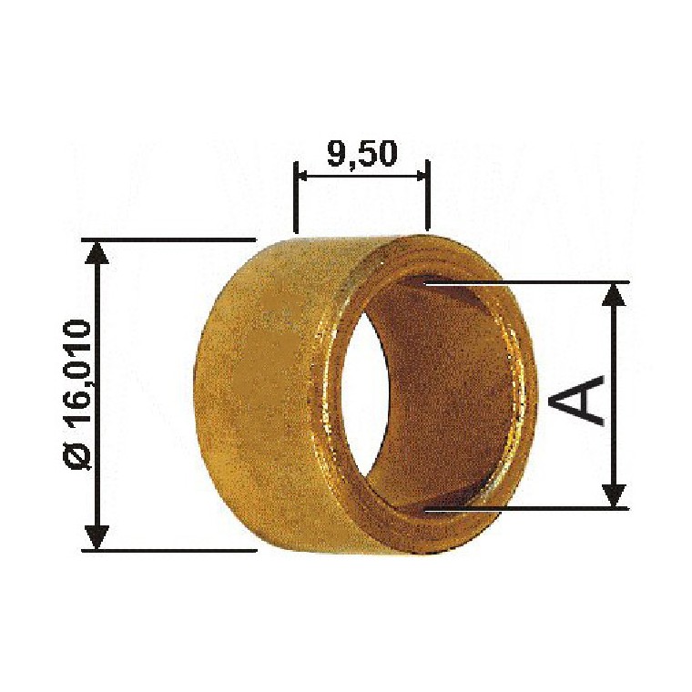 Bucha para Motor de Partida 10 Unidades - Unifap - BC1-0097-00
