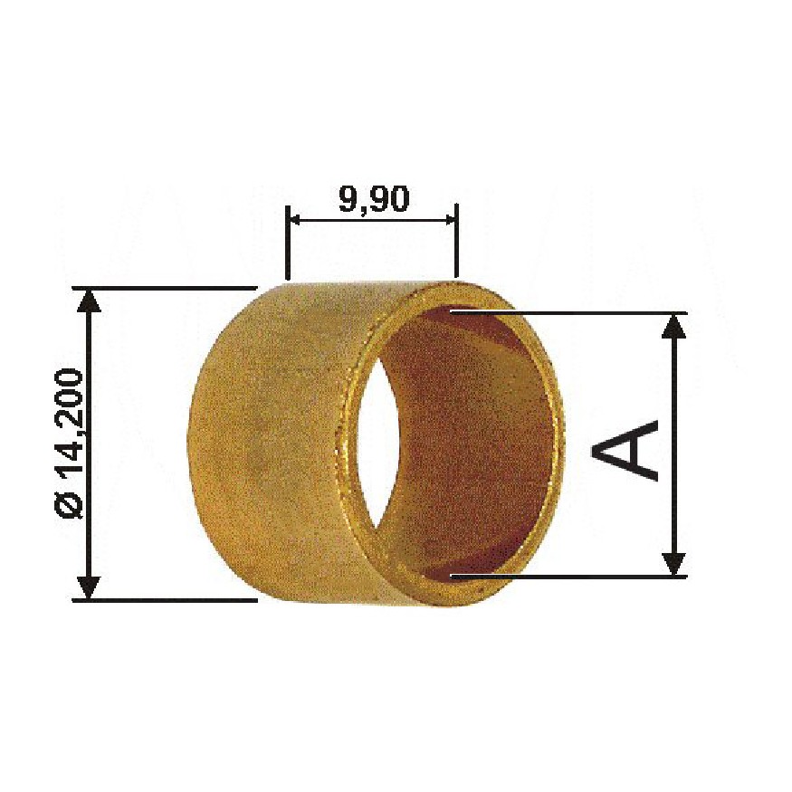 Bucha para Motor de Partida 10 Unidades - Unifap - BC1-0100-00