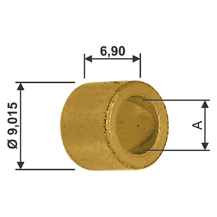 Bucha para Motor de Partida 10 Unidades - Unifap - BC1-0103-00