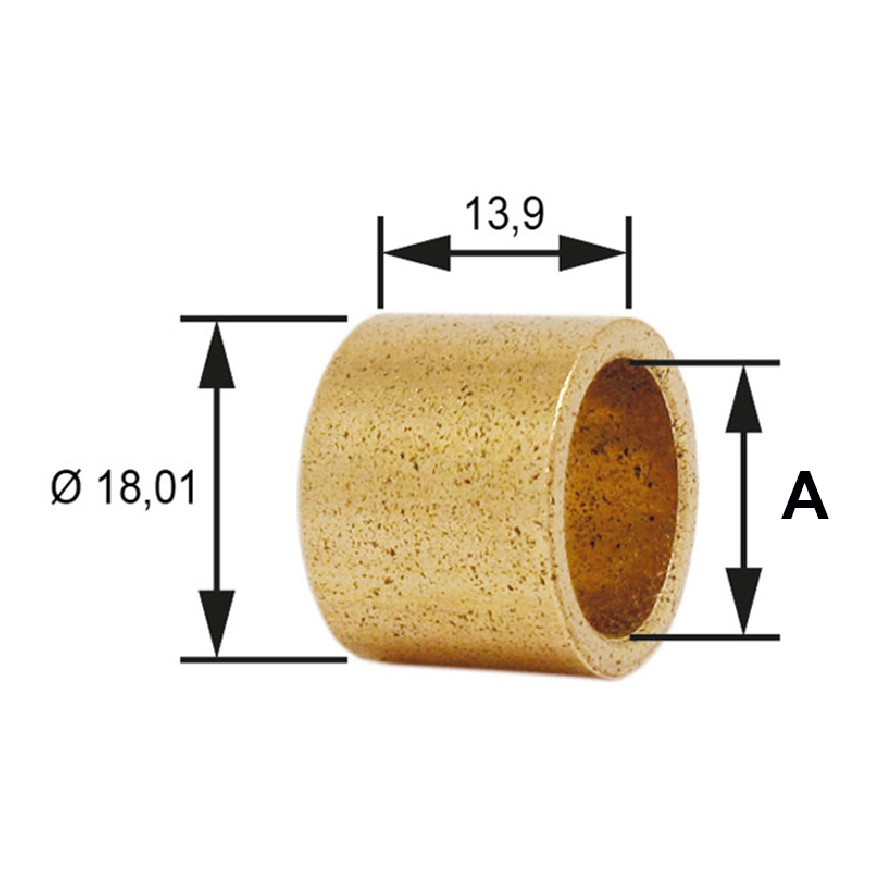 Bucha para Motor de Partida 10 Unidades - Unifap - BC1-0110-00