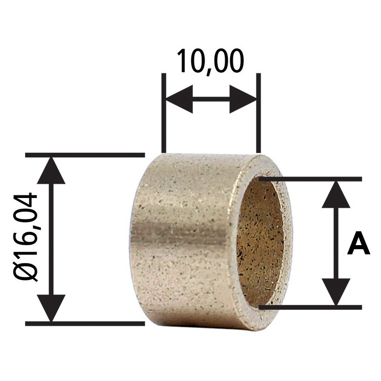 Bucha para Motor de Partida 10 Unidades - Unifap - BC1-0133-00