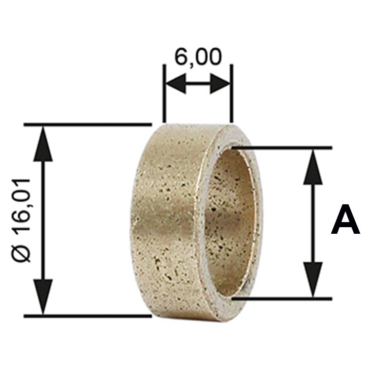 Bucha para Motor de Partida 10 Unidades - Unifap - BC1-0146-00