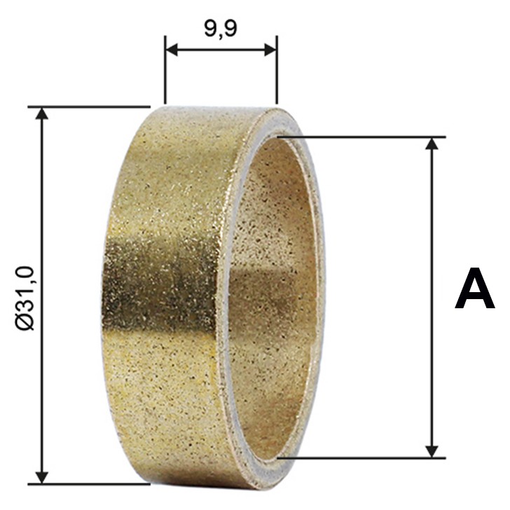 Bucha para Motor de Partida 10 Unidades - Unifap - BC1-0159-00