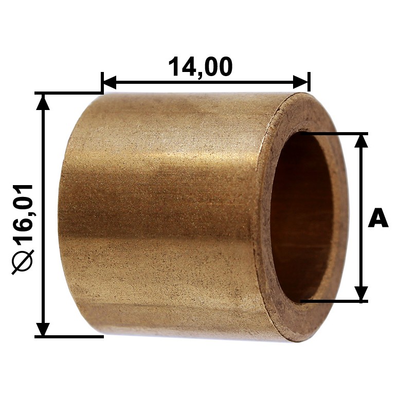 Bucha para Motor de Partida 10 Unidades - Unifap - BC1-0182-00