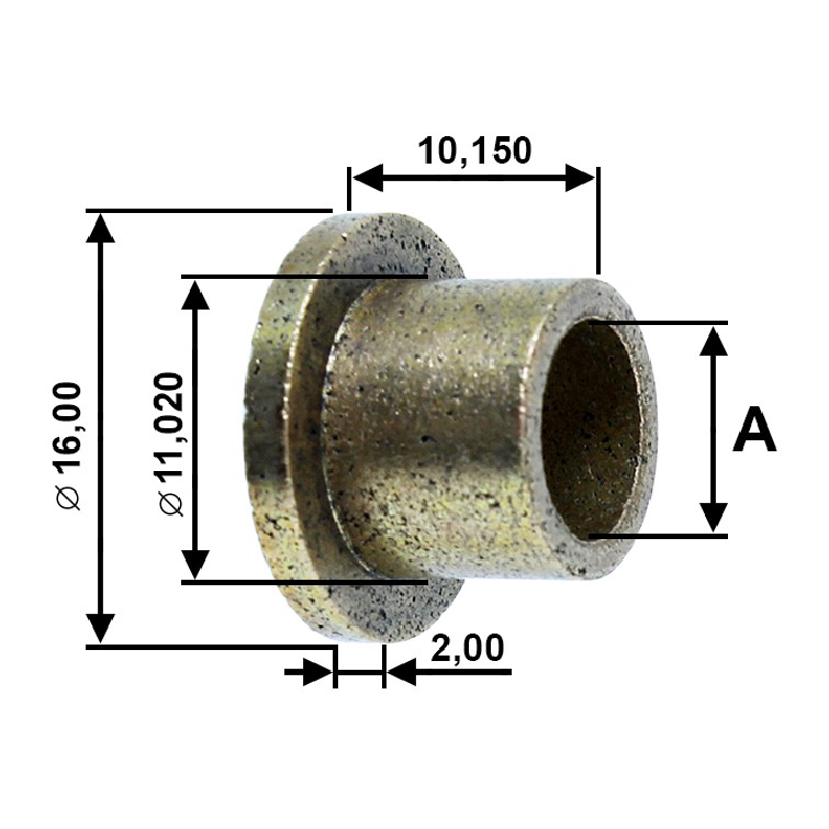 Bucha para Motor de Partida 10 Unidades - Unifap - BC1-0199-00