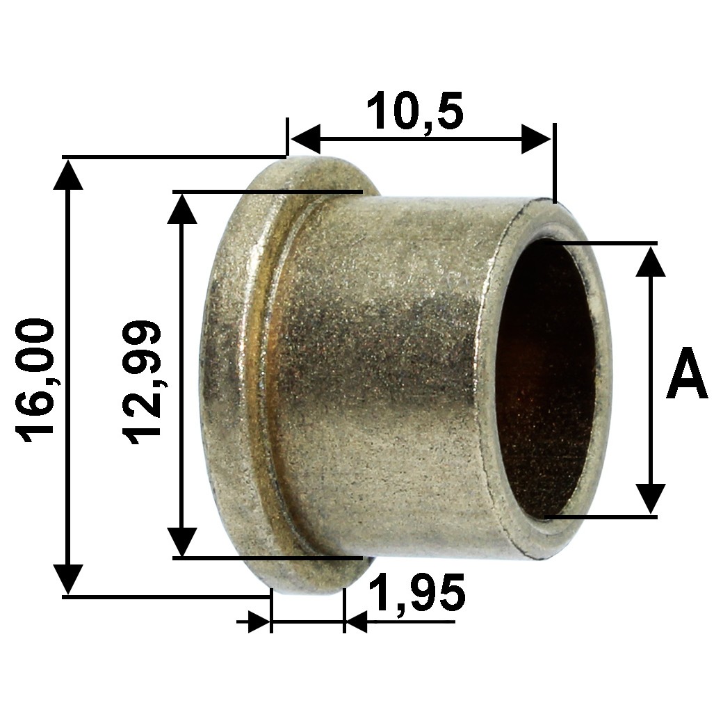 Bucha para Motor de Partida 10 Unidades - Unifap - BC1-0215-00