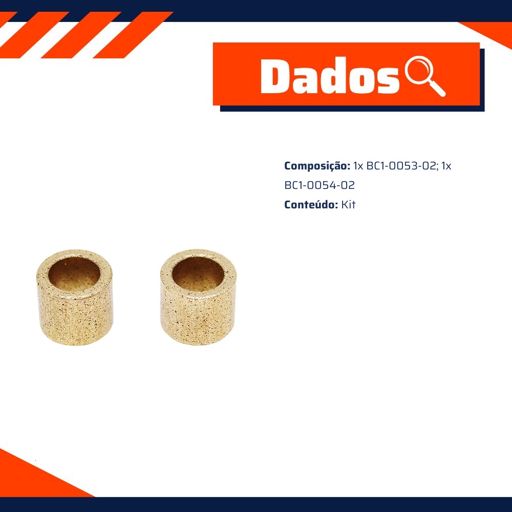 Kit de Buchas para Motor de Partida - Unifap - KT-0028-02