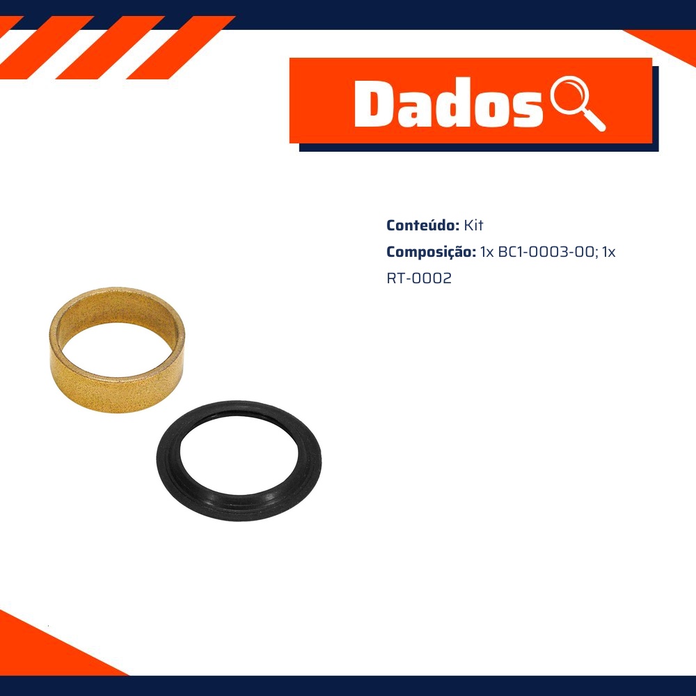 Kit de Buchas para Motor de Partida - Unifap - KT-0041-00
