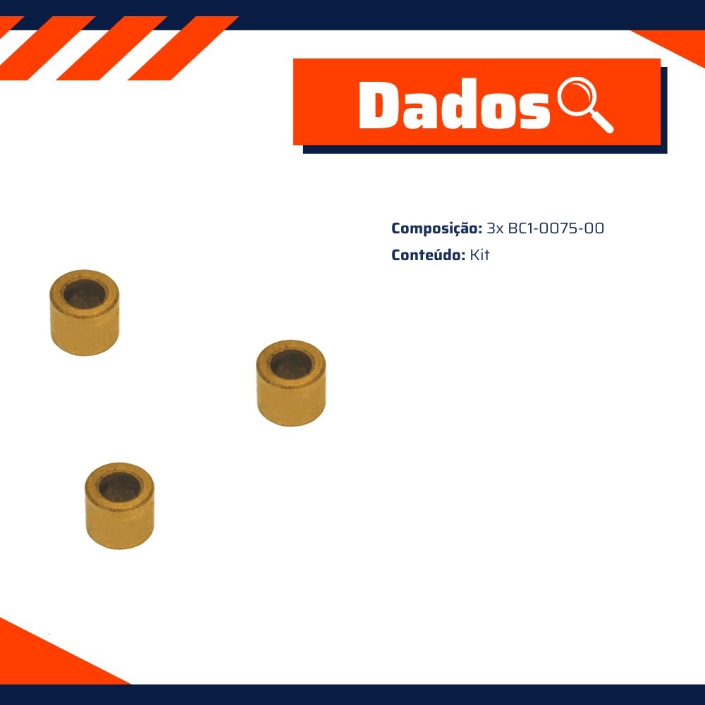 Kit de Buchas para Motor de Partida - Unifap - KT-0070-00