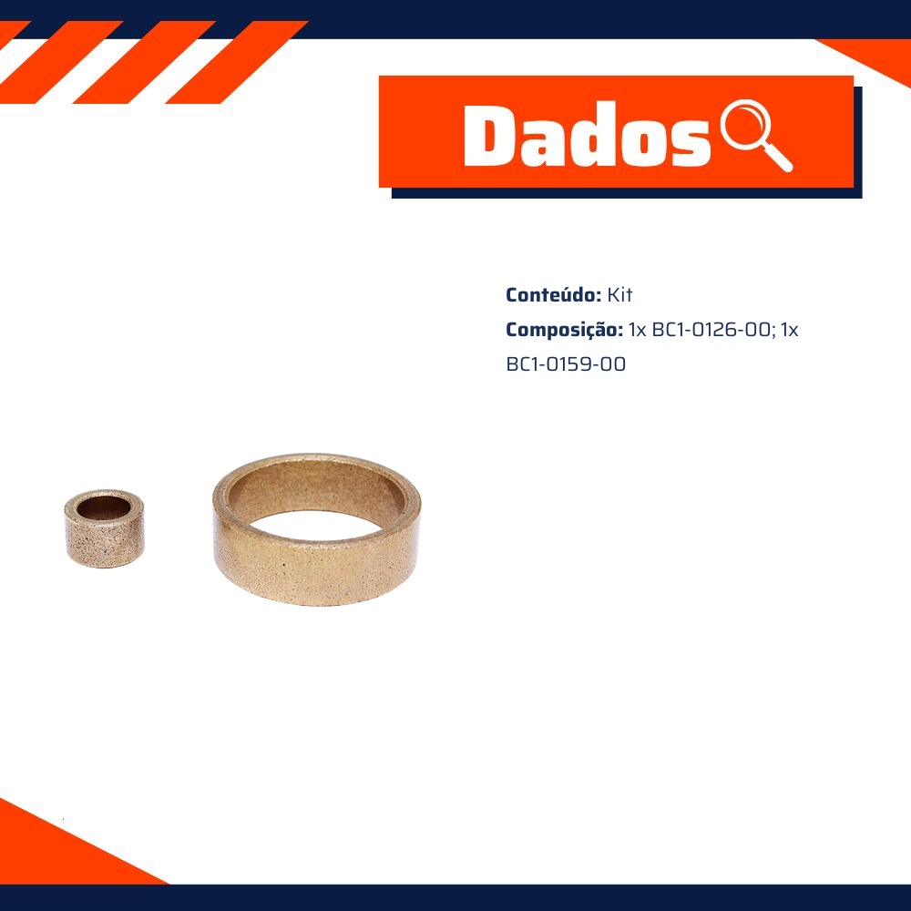 Kit de Buchas para Motor de Partida - Unifap - KT-0152-00