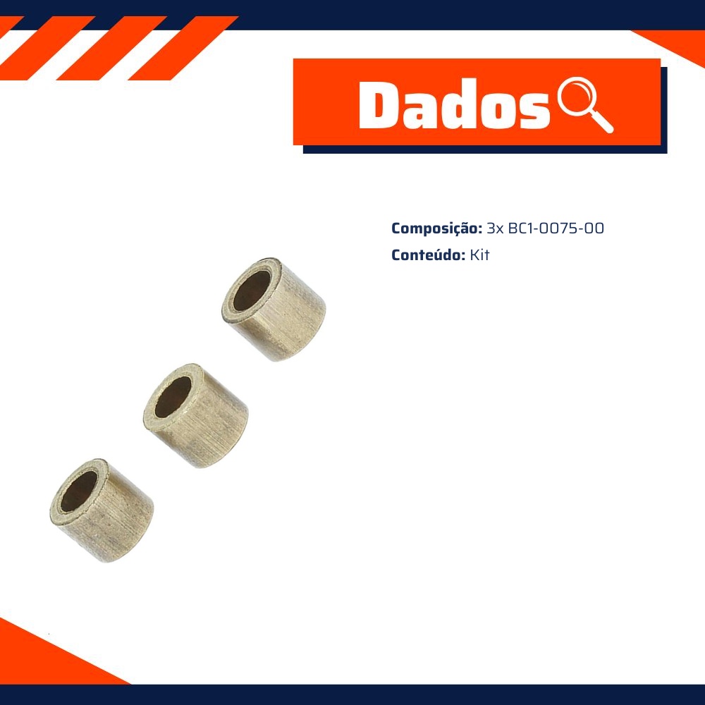 Kit de Buchas para Motor de Partida - Unifap - KT-0191-00