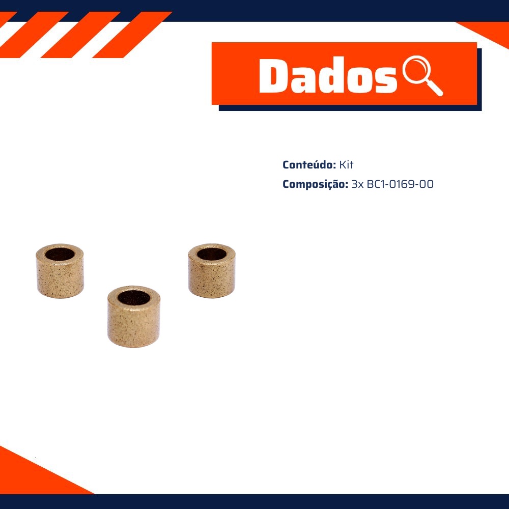 Kit de Buchas para Motor de Partida - Unifap - KT-0203-00