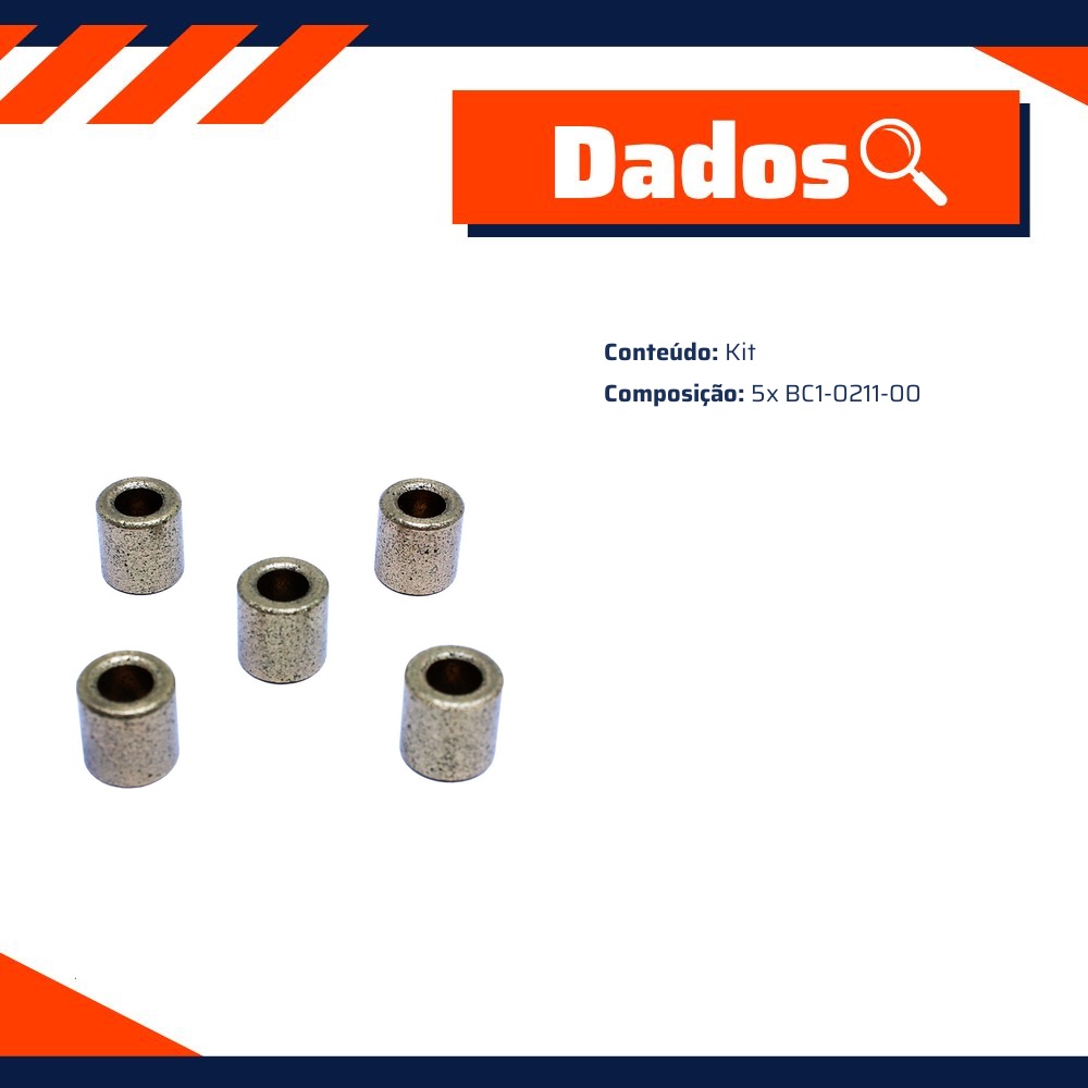 Kit de Buchas para Motor de Partida - Unifap - KT-0308-00