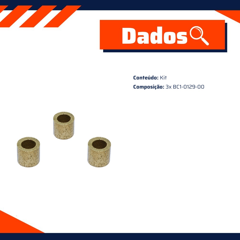 Kit de Buchas para Motor de Partida - Unifap - KT-0315-00