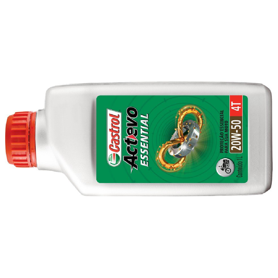 Óleo de Motor para Moto Actevo Essential 20W50 API SL Mineral 1L - Castrol - 3419247