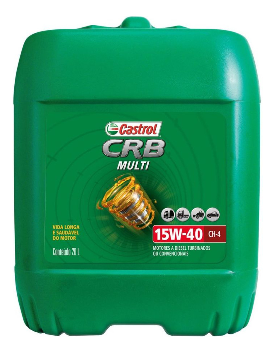 Óleo de Motor CRB Multi 15W40 CH-4 Mineral 20L - Castrol - 3427868