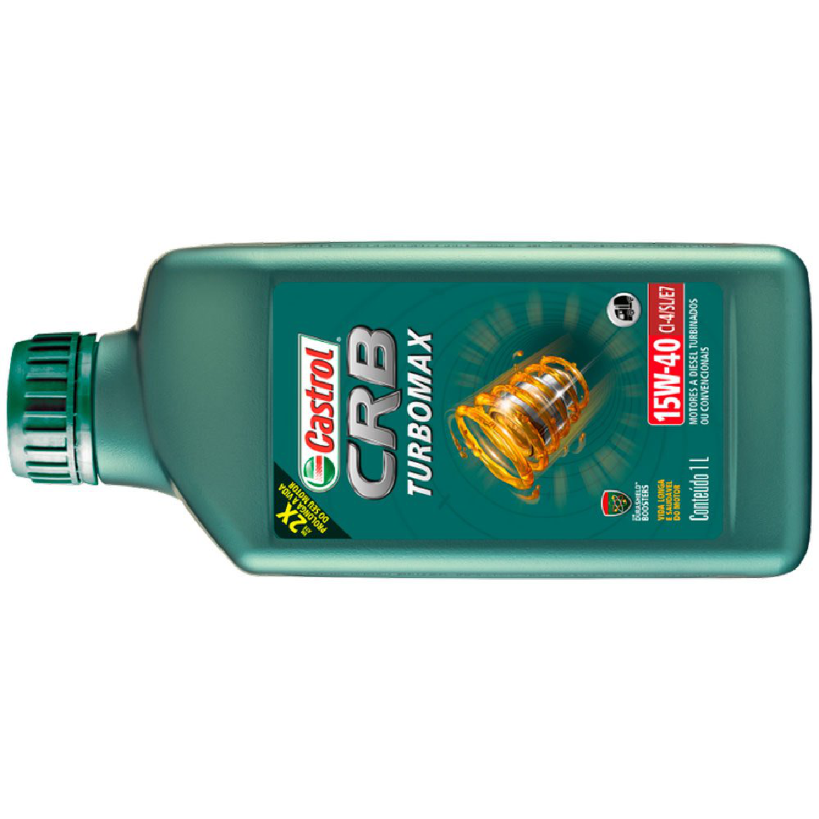 Óleo de Motor CRB Turbomax 15W40 CI-4/SL/E7 Mineral 1L - Castrol - 3425005
