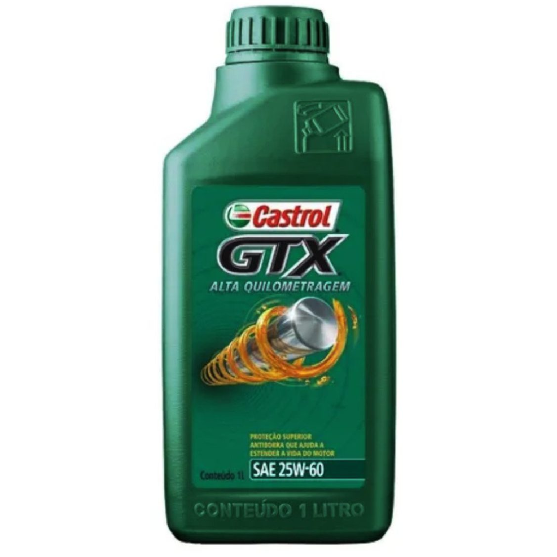 Óleo de Motor GTX 25W60 Alta Quilometragem API SL Mineral 1L - Castrol - 3380148