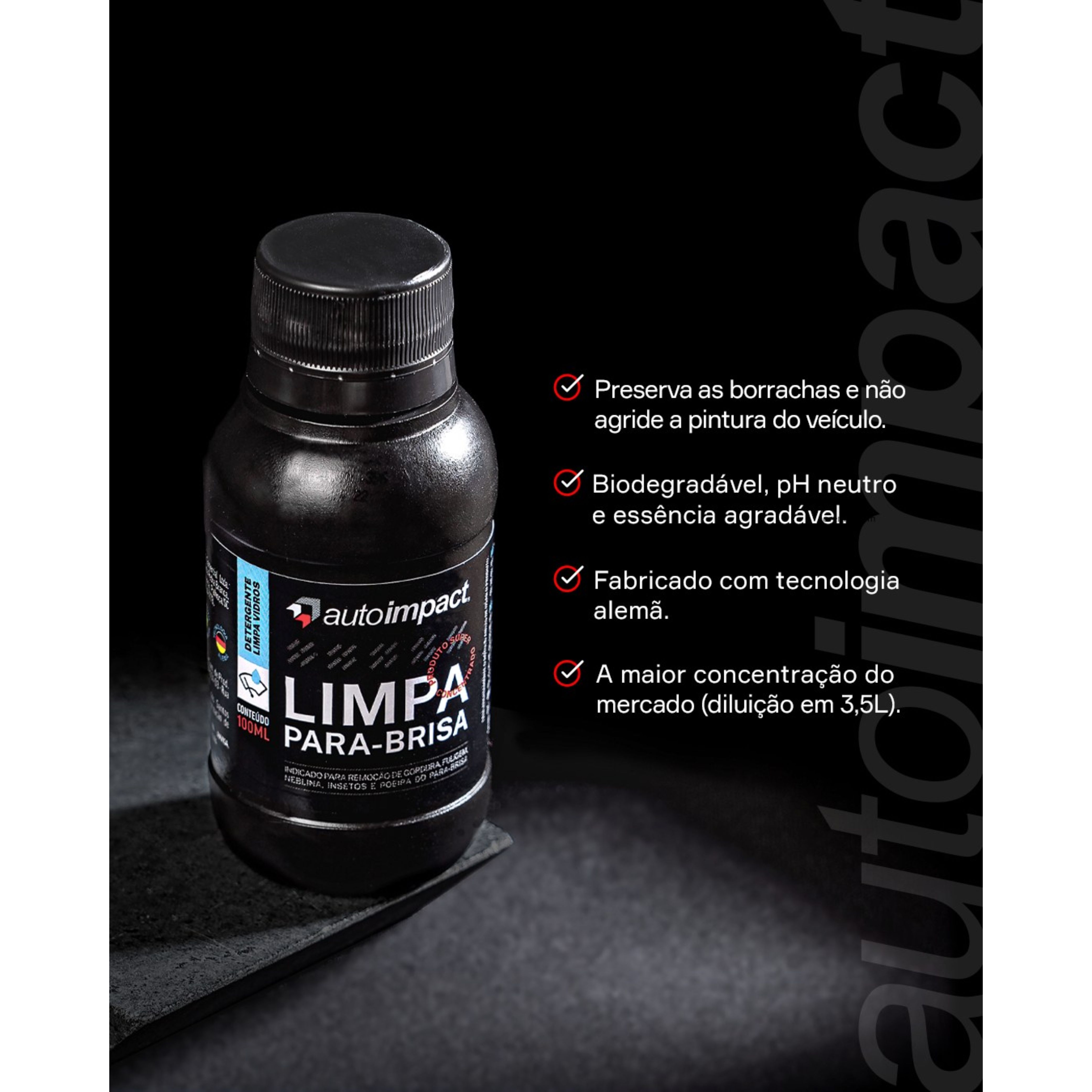 Detergente Limpa Para-brisa 100ml - Autoimpact - Detlim