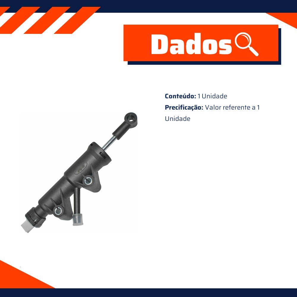 Cilindro Mestre de Embreagem - Metalsystem - 19415MS