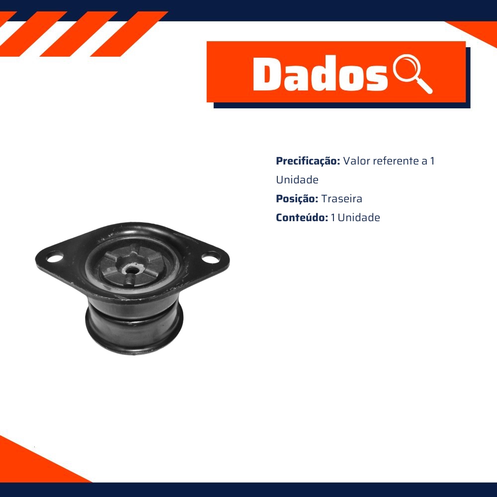 Coxim do Amortecedor Traseiro para Ford Ecosport e Fiesta - MetalSystem - 05427+MS