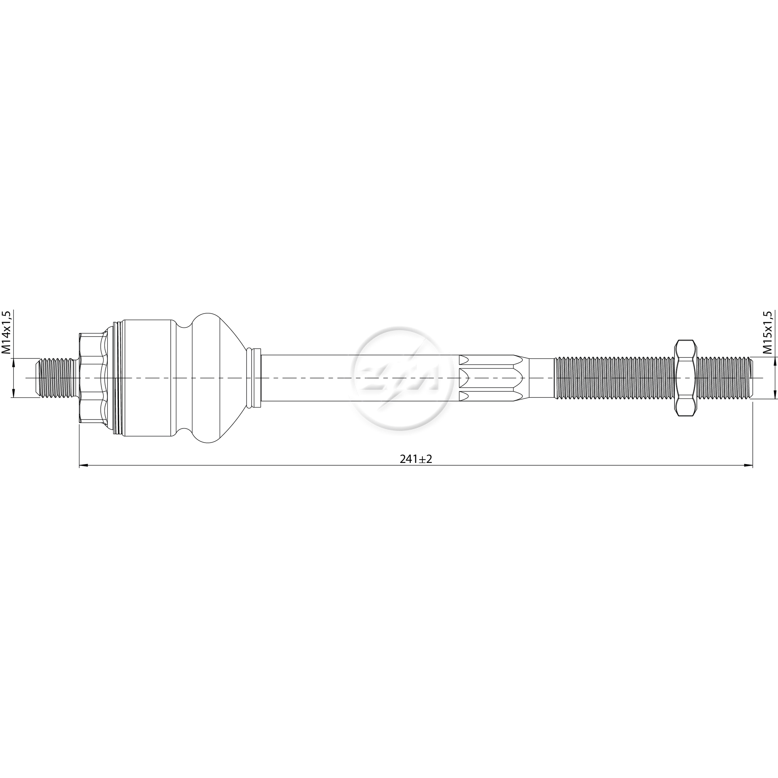 Terminal Axial Direito ou Esquerdo para Dodge Dakota - ZM - 170.110.42