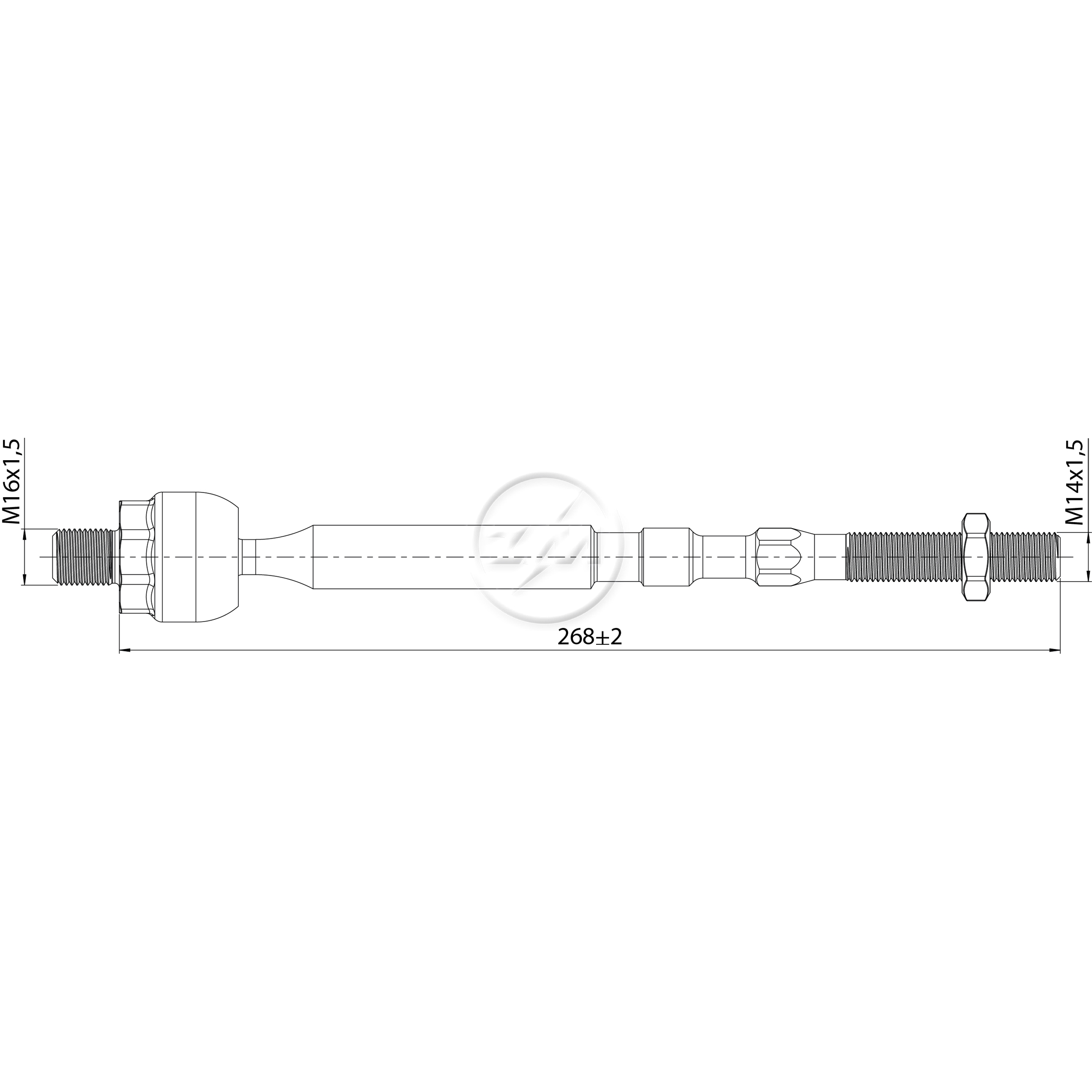 Terminal Axial Direito ou Esquerdo para BYD Dolphin - ZM - 170.118.86