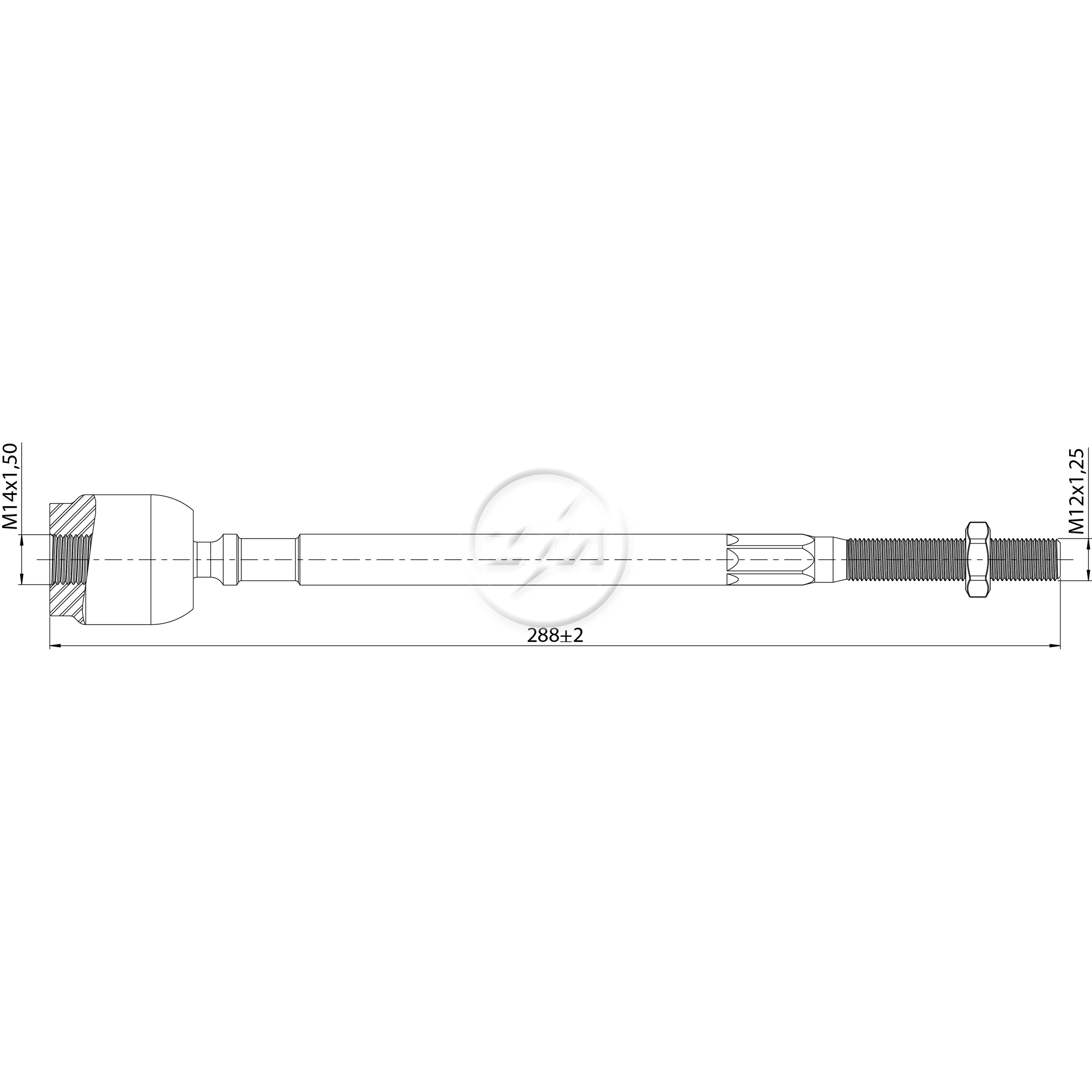 Terminal Axial Direito ou Esquerdo - ZM - 170.126.70