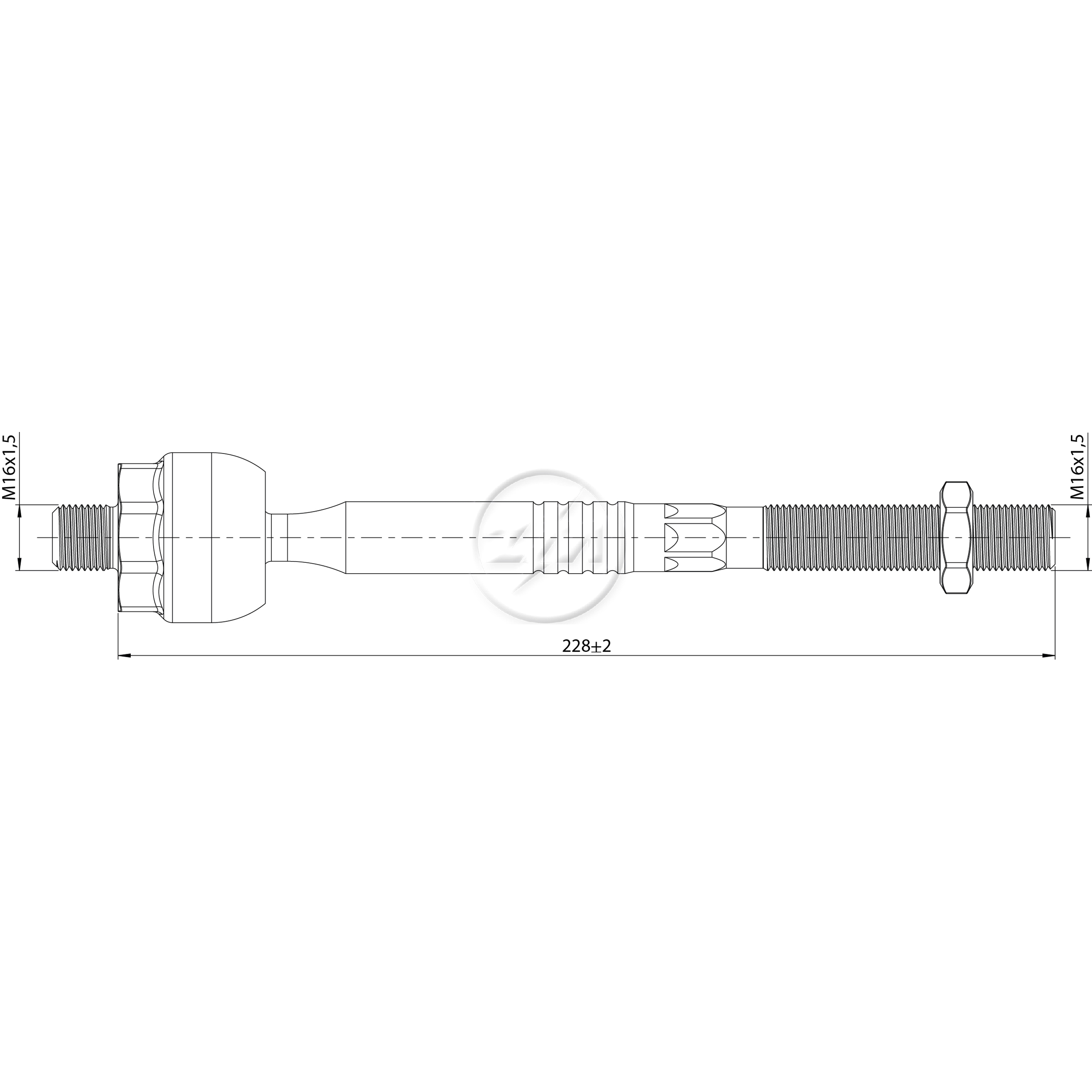 Terminal Axial Direito ou Esquerdo para BMW X3 - ZM - 170.212.57