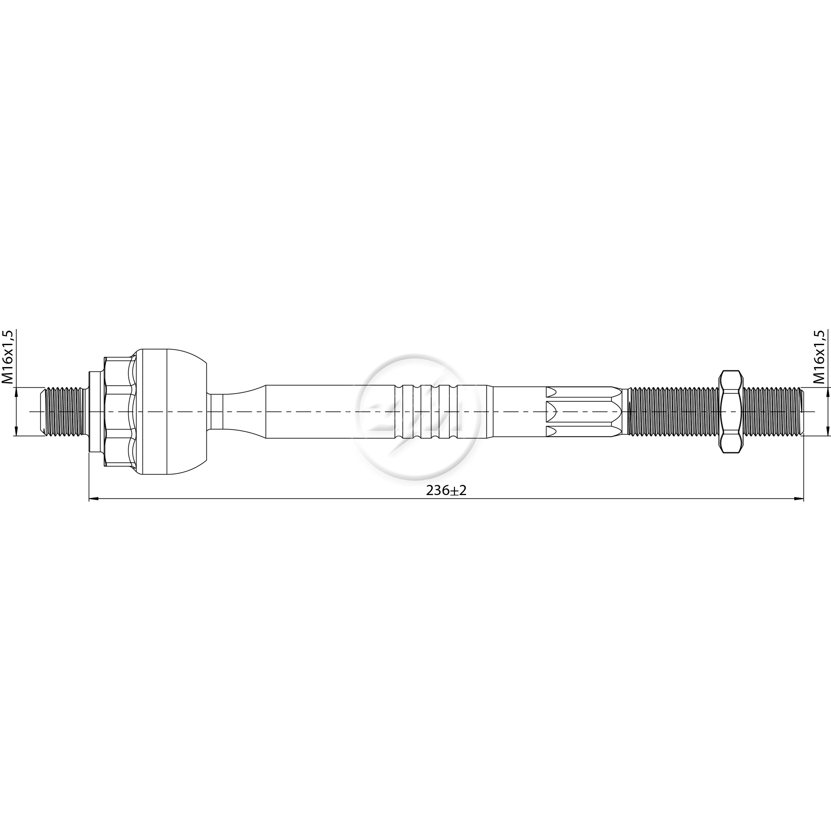 Terminal Axial Direito ou Esquerdo para KIA Sportage - ZM - 170.218.48