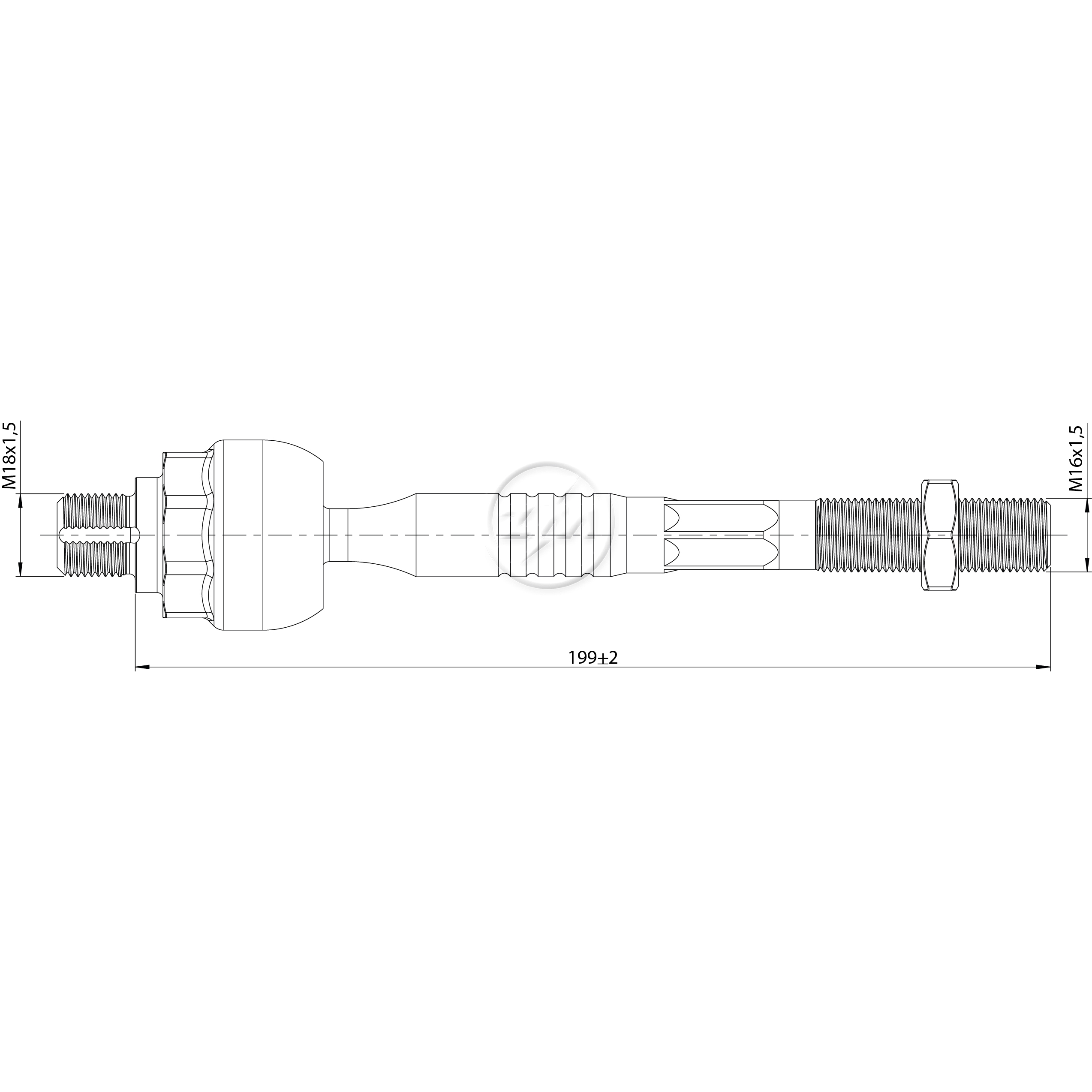 Terminal Axial Direito ou Esquerdo para KIA Magentis - ZM - 170.218.50