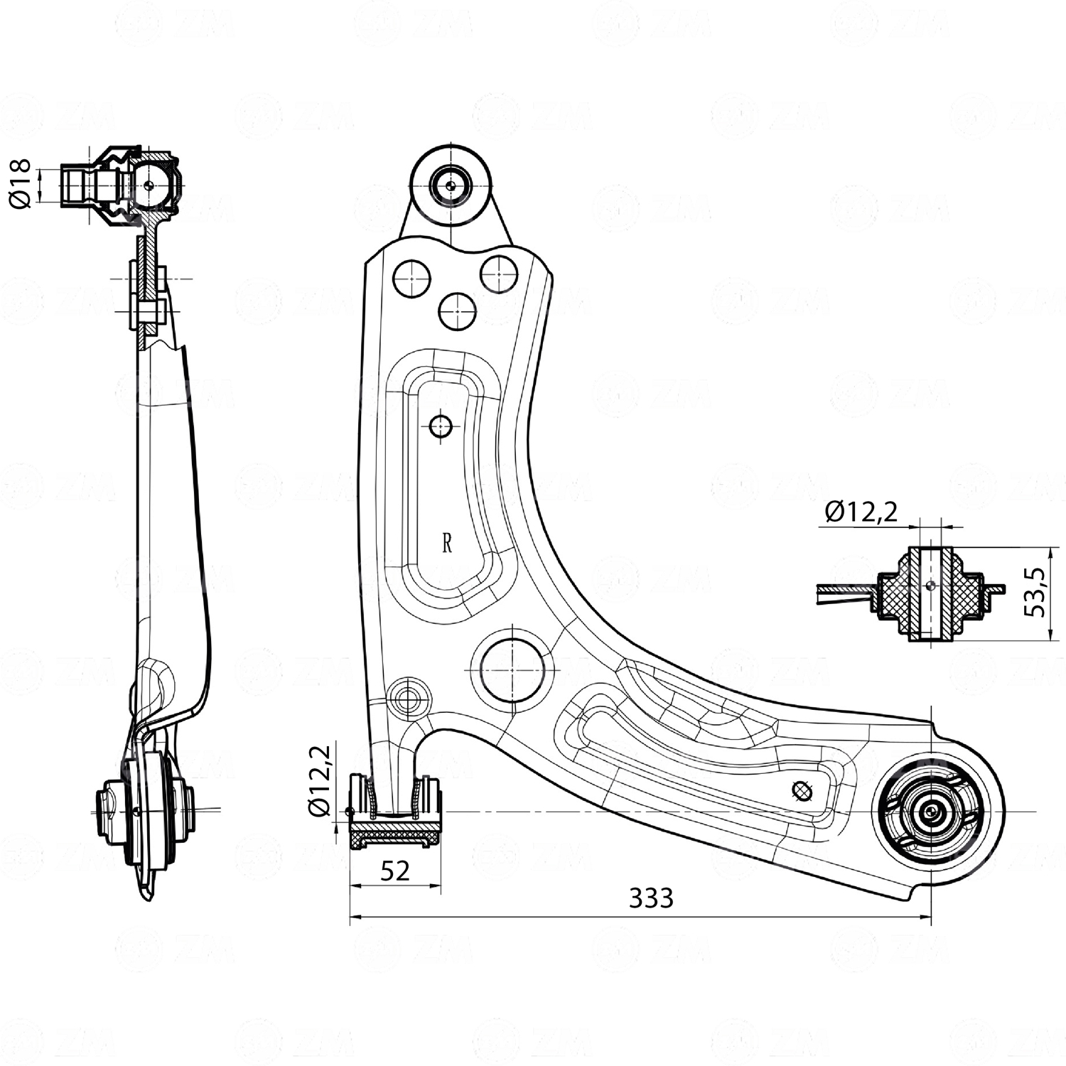 Bandeja de Suspensão para Fiat Fastback e Pulse - ZM - 570.040.99