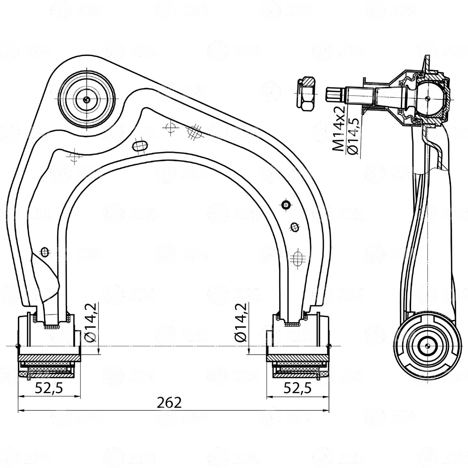 Bandeja de Suspensão para Ford Ranger - ZM - 574.420.23
