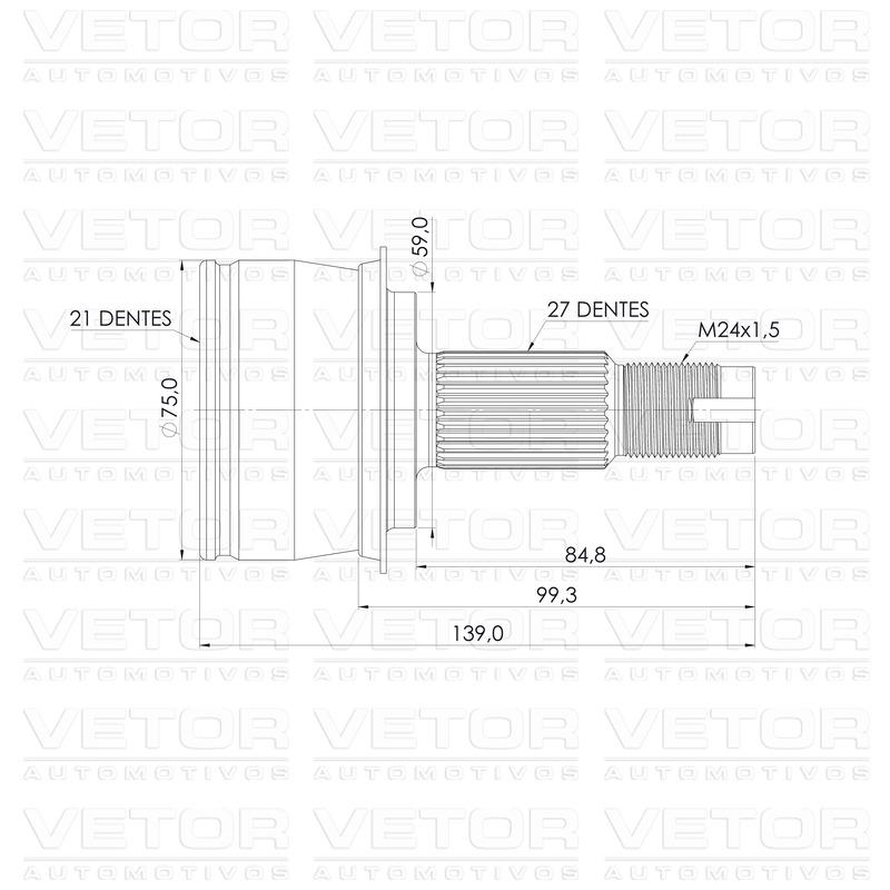 Junta Homocinética para JEEP Commander - Vetor - VT5993